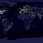 earth, world, map, continents, land, satellite image, satellite map, dark, world map, night